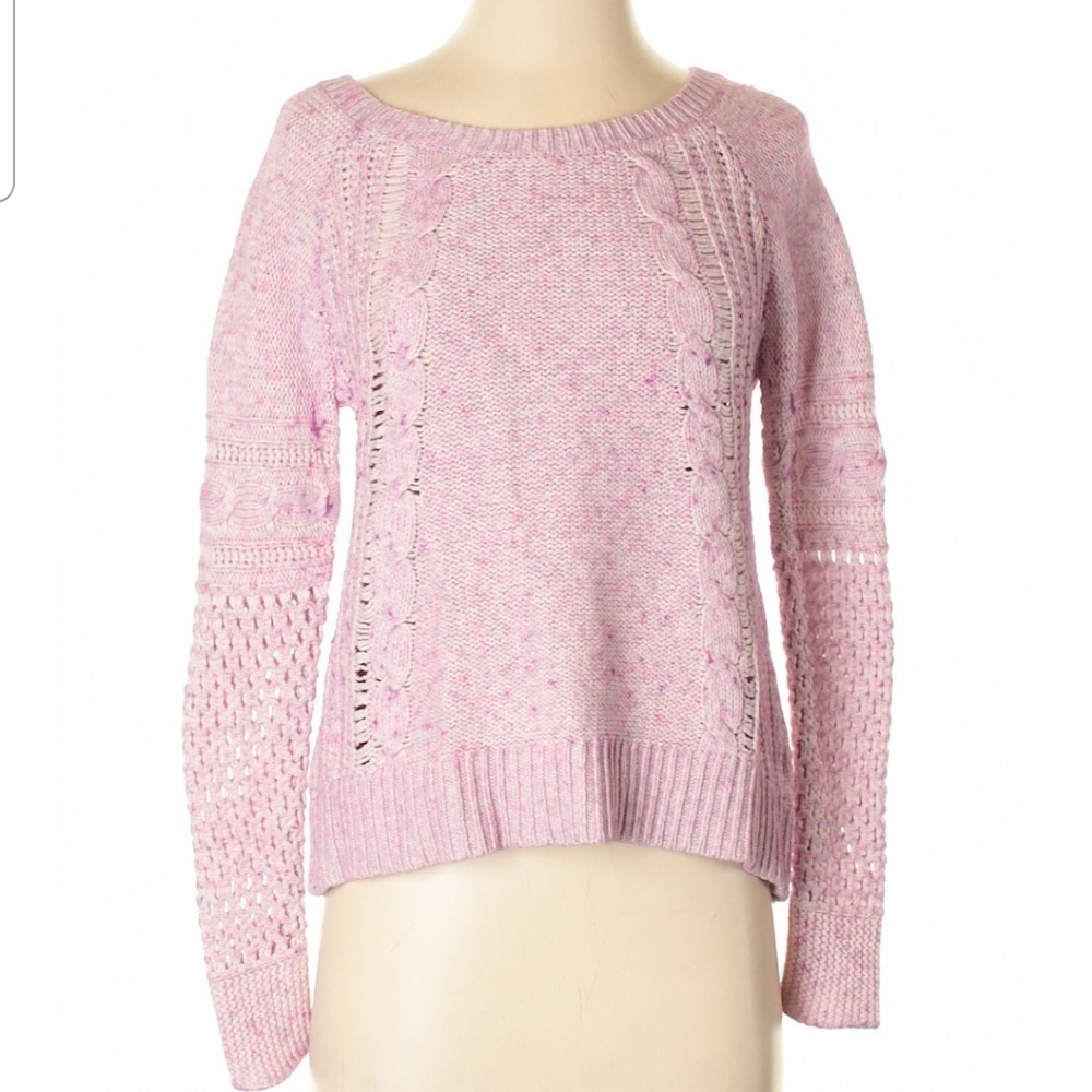 Pink pullover sweater
